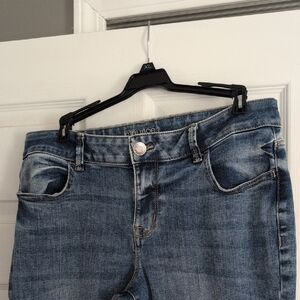 Maurices Mid Rise  Women's Light Blue Skinny Jeans Sz Large Long